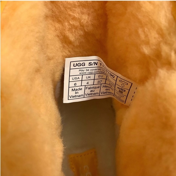 NEW UGG CLASSIC PAPAYA ORANGE CLEAR MINI WATERPROOF RAIN BOOTS Size 6 - Picture 8 of 10